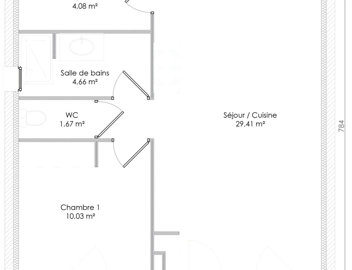 Plan HOME 1.50 — 50 m²
