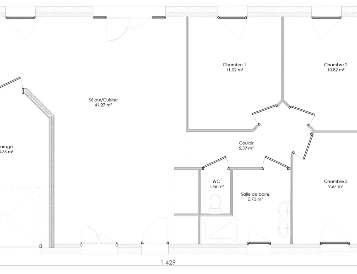 Plan HOME 2.85-V2 — 85 m²