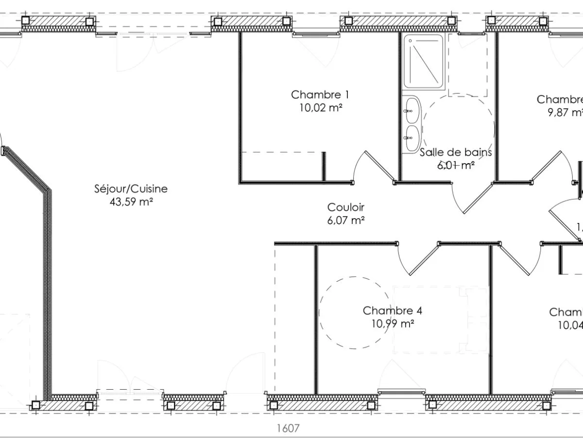 Plan HOME 2.97 — 97 m²