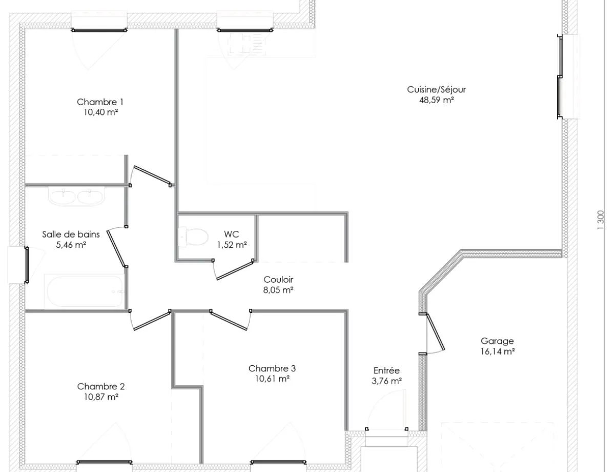 Plan ADELE — 99 m²