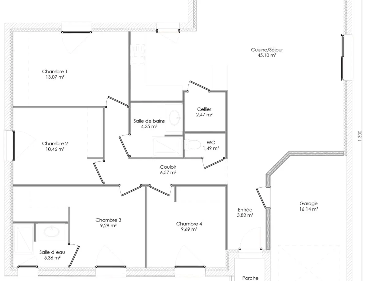Plan ADELE — 111 m²