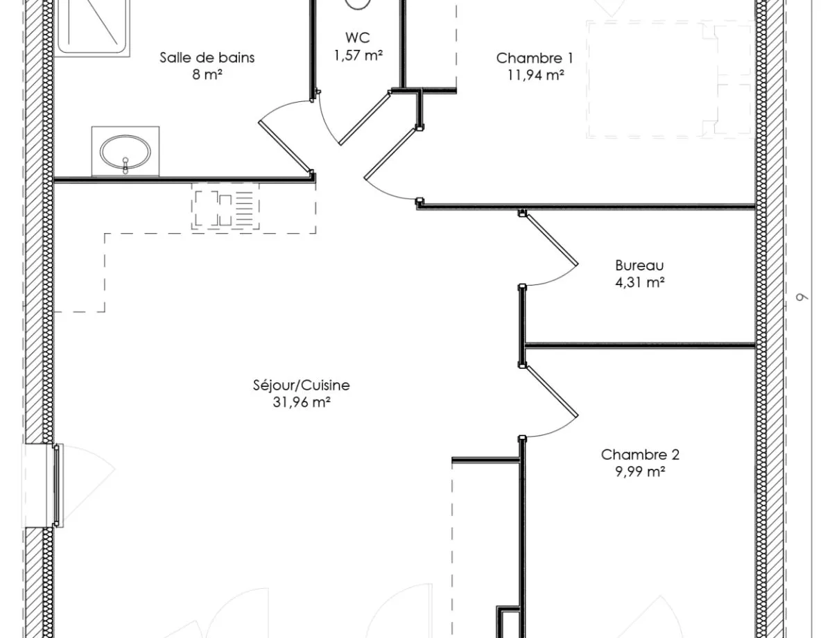 Plan HOME 3 — 67 m²