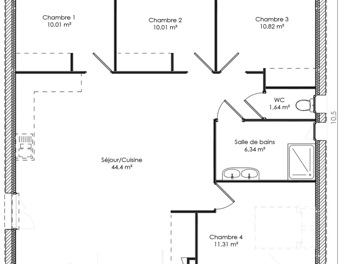 Plan HOME 3 — 94 m²