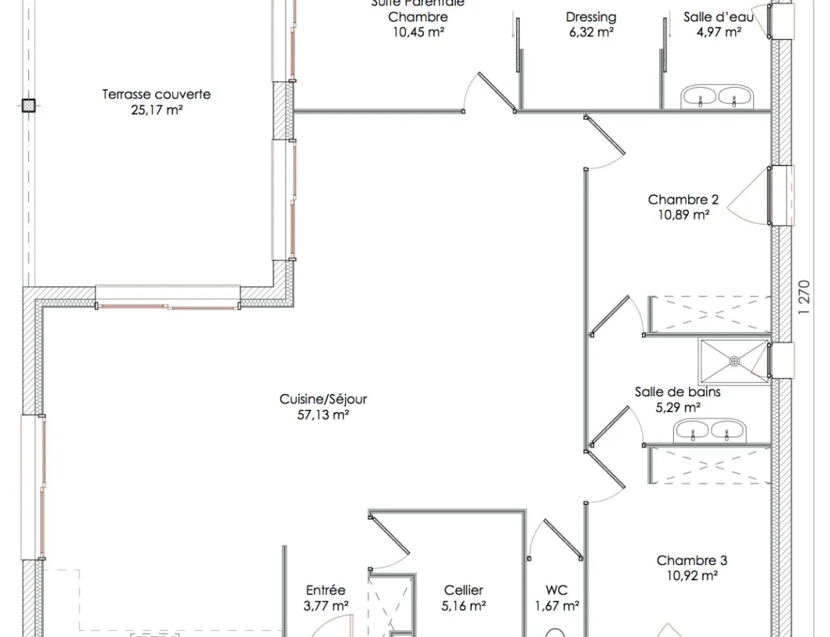 Plan CHLOE — 116 m²