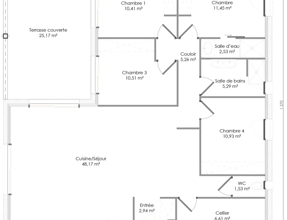 Plan CHLOE — 115 m²