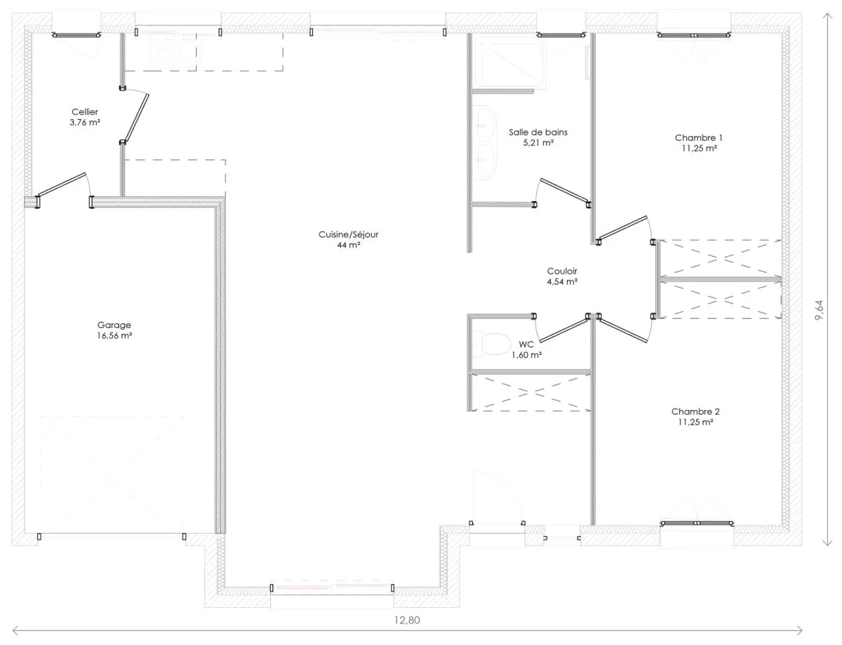 Plan MORGANE — 81 m²