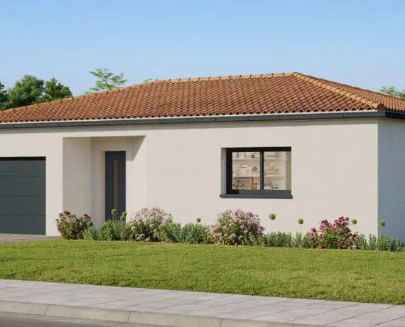 Projet de construction d'une maison 93 m² avec terrain à SERIGNY (86)