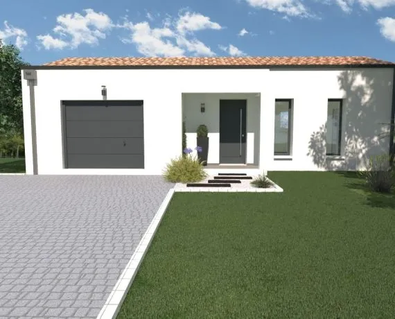 Projet de construction d'une maison 91m² avec terrain à LA JARNE (17)