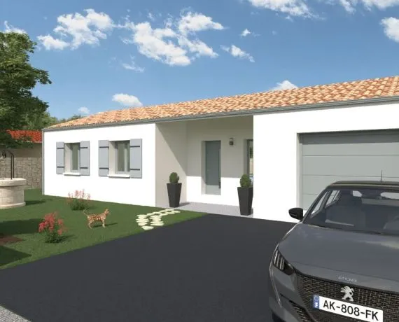 Projet de construction d'une maison 120 m² avec terrain à SALLES-SUR-MER (17)