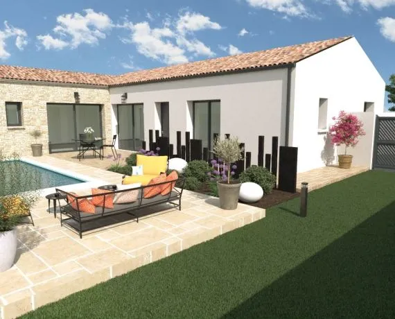 Projet de construction d'une maison 101 m² avec terrain à BOIS (17)