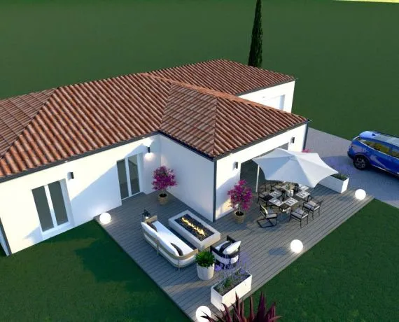 Projet de construction d'une maison 99 m² avec terrain à SOYAUX (16)
