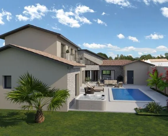 Projet de construction d'une maison 166 m² avec terrain à MEURSAC (17)