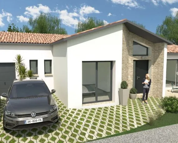Projet de construction d'une maison 110 m² avec terrain à CLAVETTE (17)