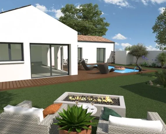 Projet de construction d'une maison 4 chambres avec terrain à AYTRE (17)
