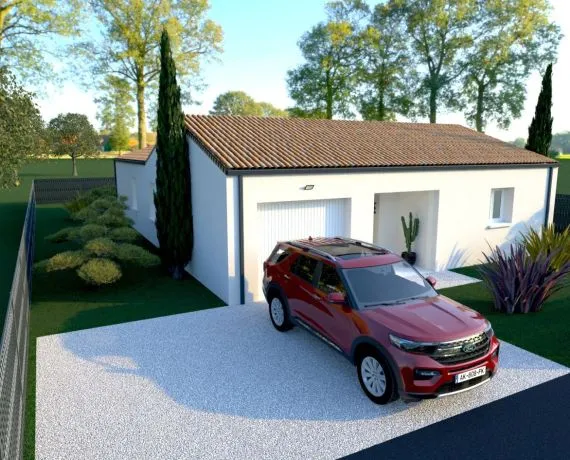 Projet de construction d'une maison 102 m² avec terrain à TOURRIERS (16)