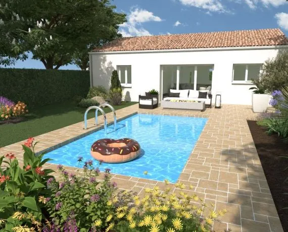 Projet de construction d'une maison 70 m² avec terrain à SAINT-ROGATIEN (17)