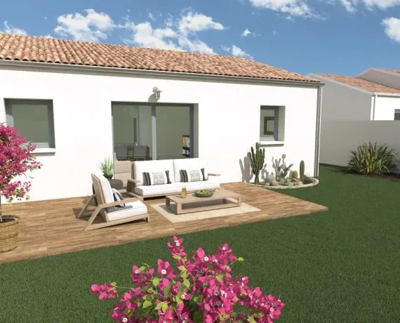 Projet de construction d'une maison 60 m² avec terrain à MAZERAY (17)