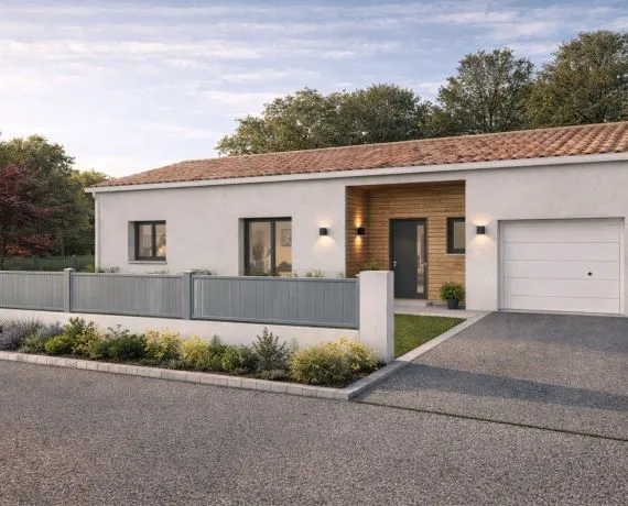 Projet de construction d'une maison 88.83 m² avec terrain à ANNEPONT (17)