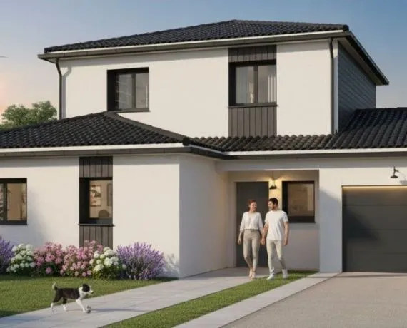 Projet de construction d'une maison 145 m² avec terrain à THAIMS (17)