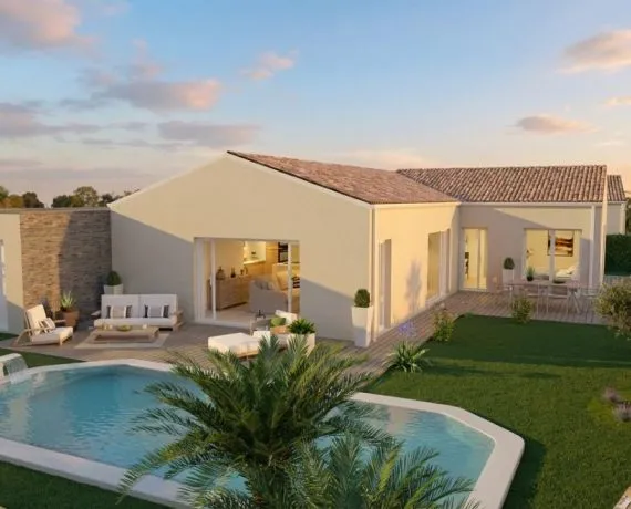 Projet de construction d'une maison 130 m² avec terrain à MEURSAC (17)
