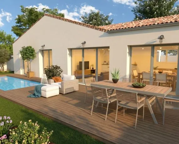 Projet de construction d'une maison 110 m² avec terrain à NANCRAS (17)