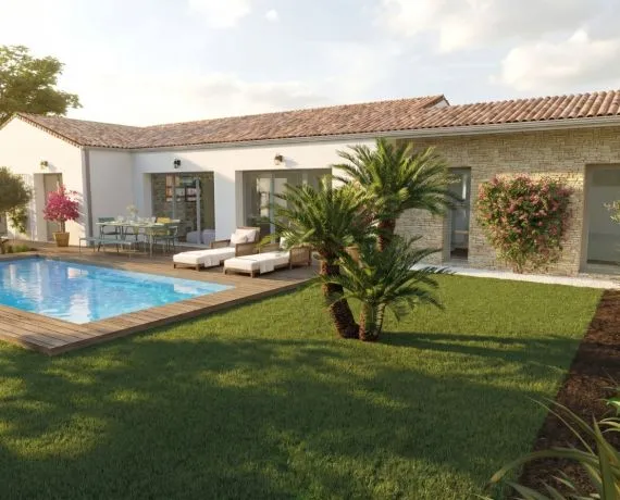 Projet de construction d'une maison 135 m² avec terrain à DOMPIERRE-SUR-MER (17)