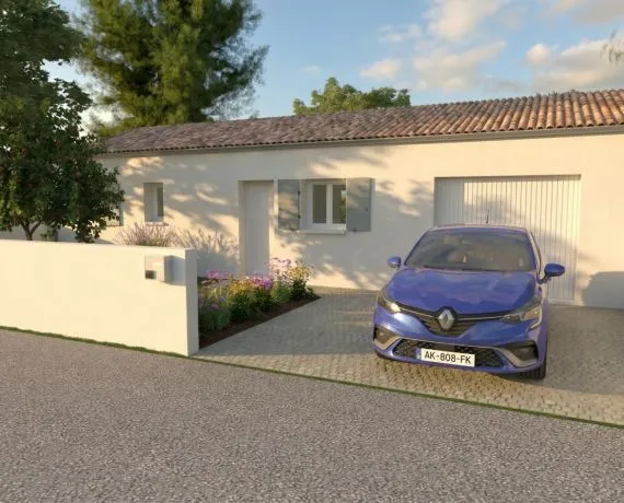 Projet de construction d'une maison 60 m² avec terrain à MEURSAC (17)