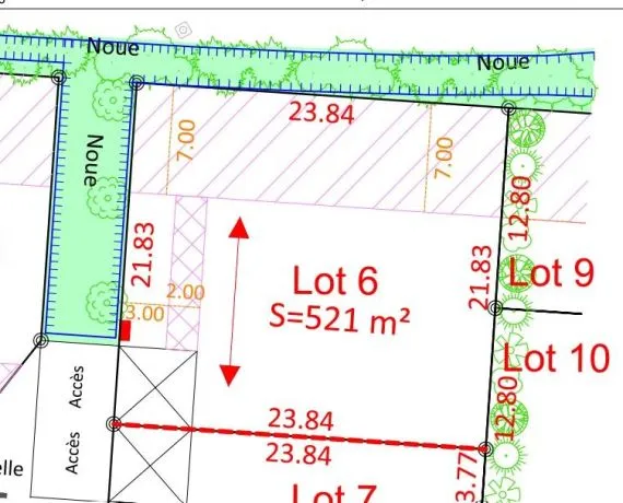 Terrain à bâtir de 541 m² à GREZAC (17)