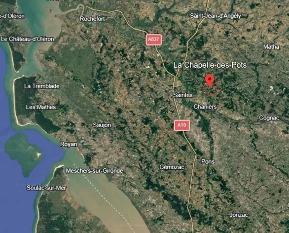 Terrain à bâtir de 511 m² à LA CHAPELLE-DES-POTS (17)