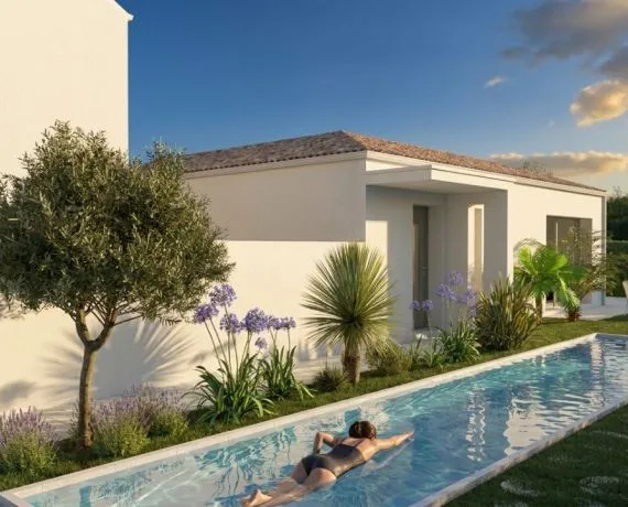 Projet de construction d'une maison 72 m² avec terrain à MEURSAC (17)