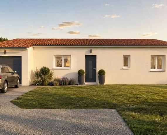 Projet de construction d'une maison 83 m² avec terrain à BOSMIE-L'AIGUILLE (87)