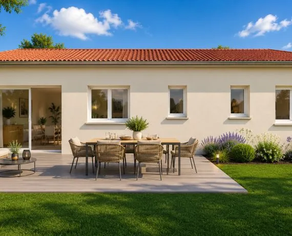 Maison neuve de plain-pied 3 chambres sur un terrain de 1 000 m² – La Jonchère-Saint-Maurice