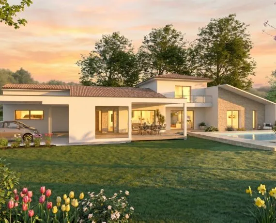 Projet de construction d'une maison 160 m² avec terrain à CHAMPCEVINEL (24)