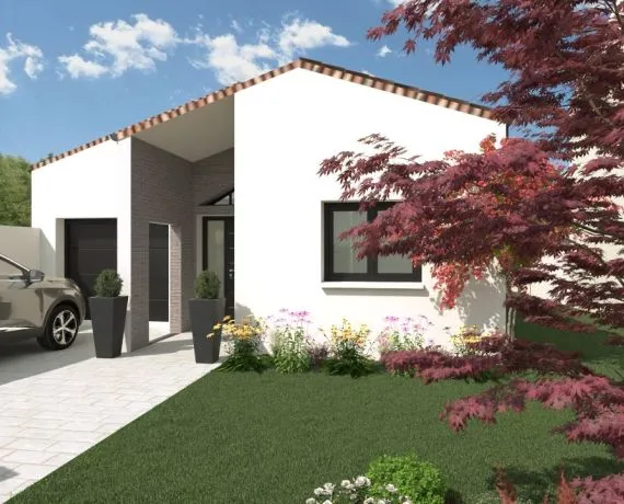 Projet de construction d'une maison 90 m² avec terrain à LE THOU (17)