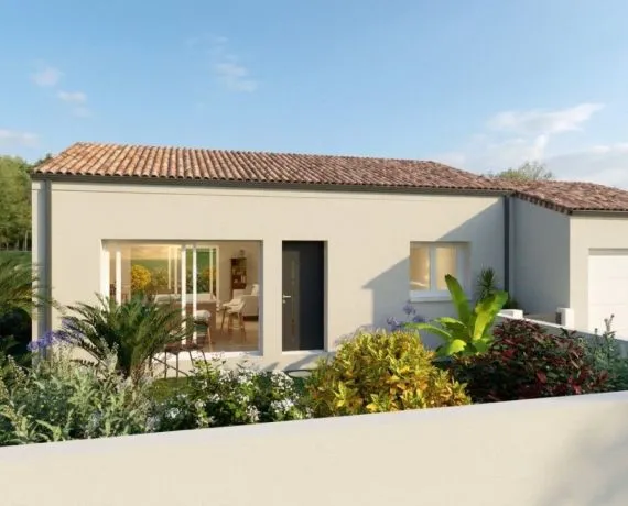 Projet de construction d'une maison 75 m² avec terrain à LE THOU (17)