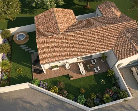 Projet de construction d'une maison 4 chambres avec terrain à VERINES (17)