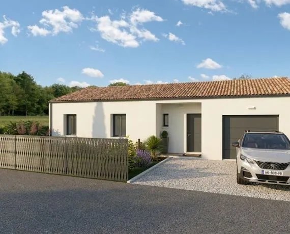 Projet de construction d'une maison 98 m² avec terrain à BALANZAC (17)